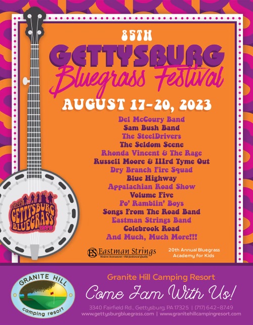 August Artists Lineup Bluegrass Festival in August